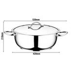 GGM Gastro | Gastro RVS sauspan - Ø 400mm - | ESTO400, Verzenden