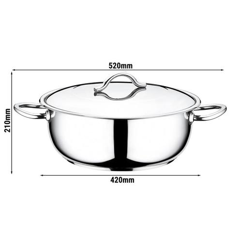 GGM Gastro | Gastro RVS sauspan - Ø 400mm - | ESTO400, Zakelijke goederen, Horeca | Overige, Verzenden