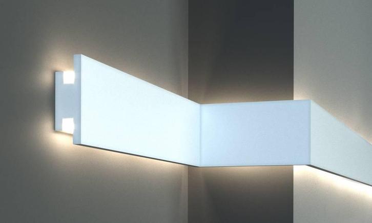 LED sierlijst voor indirecte verlichting XPS (120x40 mm), Huis en Inrichting, Lampen | Overige, Nieuw, Ophalen of Verzenden