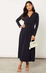 Long Beltish Maxi Dress in Dark Navy - S, Kleding | Dames, Jurken, Verzenden, Nieuw