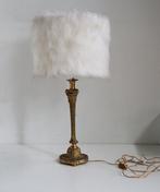 Tafellamp - Brons - Art nouveau-stijl messing lamp /