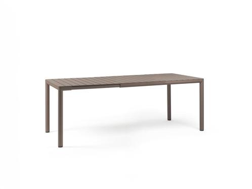 Nardi Tevere uittrekbare tafel kunststof - Bruin, Tuin en Terras, Tuintafels, Ophalen of Verzenden