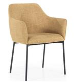 Stoel Paul - Mosterd Linea - 95888 - eetkamerstoelen, Huis en Inrichting, Stoelen, Nieuw, Overige materialen