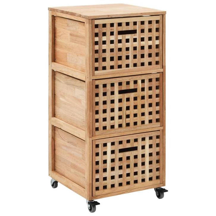 vidaXL Badkamerkastje 41x41x91 cm massief walnotenhout, Huis en Inrichting, Kasten | Overige, Nieuw, Verzenden