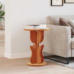 vidaXL Salontafel Wasbruin 39,5 x 39,5 x 53,5 cm Massief, Huis en Inrichting, 50 tot 75 cm, Verzenden, Rond, Nieuw