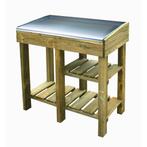 Oppottafel Florine met Verzinkt Werkblad 80 x 85 x 43 cm, Verzenden, Nieuw