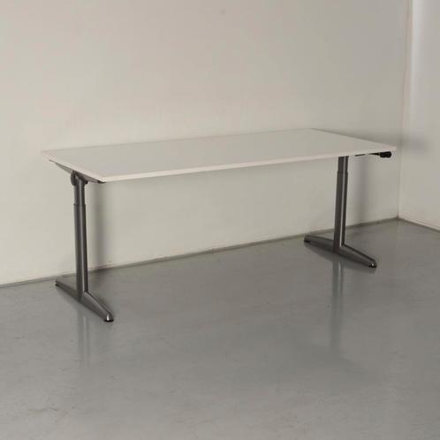 Ahrend 500 bureau, wit blad, 180 x 80 cm, hoogte verstelbaar, Huis en Inrichting, Bureaus, Ophalen of Verzenden