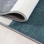 Modern Vloerkleed | Hawaii | Gestreept | Blauw | 80x300 cm, Verzenden, Nieuw