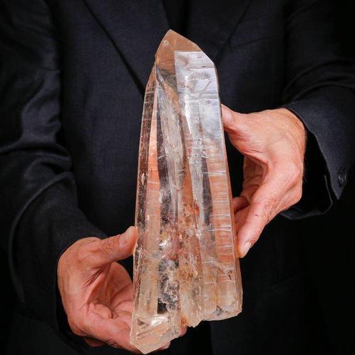 Indrukwekkende dubbele generatie Lemurische kwartspunt -, Verzamelen, Mineralen en Fossielen