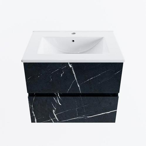 MONDIAZ VICA 60cm badmeubel onderkast Marquina 2 lades., Doe-het-zelf en Verbouw, Sanitair, Bad, Nieuw, Ophalen of Verzenden