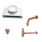 Sani Royal Solid Surface Waskom Rond met Solid, Tuin en Terras, Nieuw