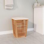 vidaXL Badkamerkruk 40,5x40,5x56 cm massief walnotenhout, Verzenden, Nieuw