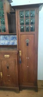 Kast op een standaard - Mahonie, Messing - Meubel met, Antiek en Kunst