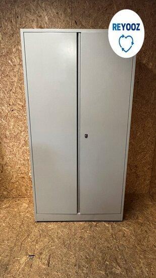 Ahrend draaideurkast - 195x100x45cm - lichtgrijs met lich..., Zakelijke goederen, Kantoor en Winkelinrichting | Kantoormeubilair en Inrichting