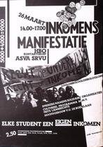 Elk student een eigen inkomen op vintage poster (Posters), Verzamelen, Verzenden, Nieuw, Overige onderwerpen, Met lijst