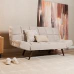 50% Korting: Slaapbank 1,5 persoons Timo gerecyclede stof, Ophalen, Zo goed als nieuw, Stof, Scandinavisch, Modern