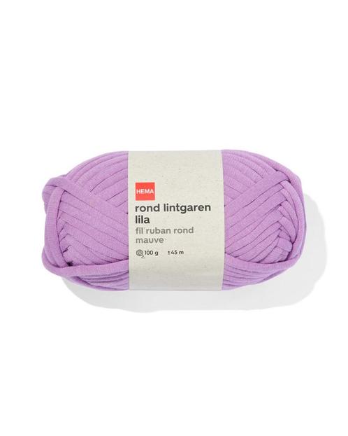 HEMA Rond lintgaren lila 100gram 45meter, Hobby en Vrije tijd, Breien en Haken, Nieuw, Verzenden