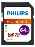 Philips | SDXC | 64 GB | UHS-I | U3, Verzenden, Nieuw