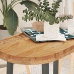 vidaXL Tafelblad 80x40x4 cm ovaal massief eikenhout, Huis en Inrichting, Tafels | Eettafels, Verzenden, Nieuw