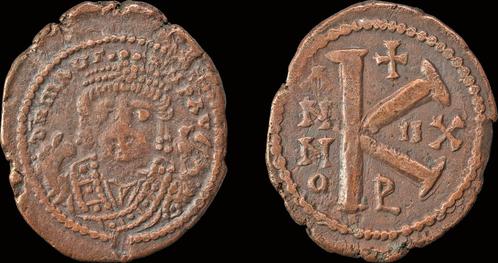Half follis 582-602ad Byzantine Maurice Tiberius half fol..., Postzegels en Munten, Munten | Europa | Niet-Euromunten, Verzenden