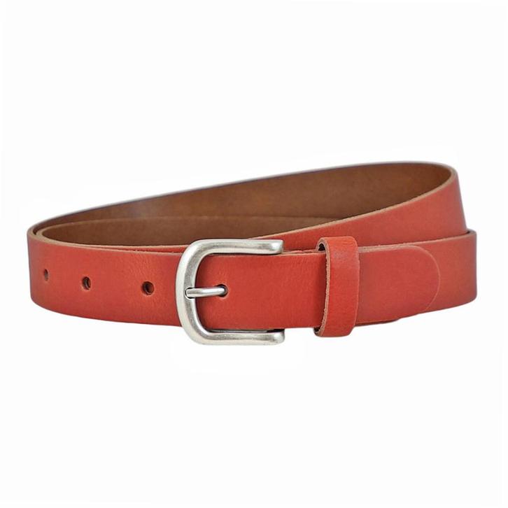 Landley Leren Dames Riem - Leer - 3 cm - Rood - 105, Kleding | Dames, Riemen en Ceinturen, 100 cm of meer, Rood, Nieuw, 3 tot 5 cm
