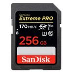 SANDISK 256 GB SD EXTREME 170MB/S CLASS 10 U3 GEHEUGENKAART
