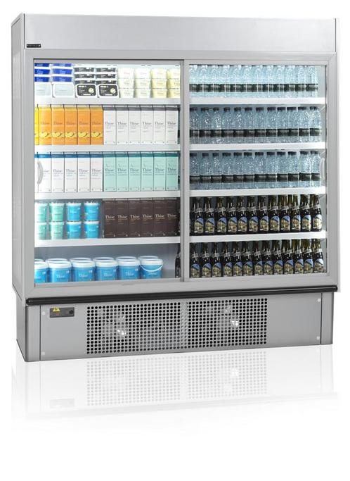 Multideck Koeler | Wit | Schuifdeuren en slot  | 0 tot 8..., Zakelijke goederen, Horeca | Keukenapparatuur, Verzenden