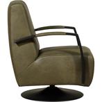 Leren draaifauteuil Mood - Granada Moss (olijf/groen) -, Huis en Inrichting, Stoelen, Leren draaifauteuil Mood - Granada Moss (olijf/groen) - Schotelvoet zwart past perfect in uw interieur als u woonstijl: Industrieel, Modern is.
