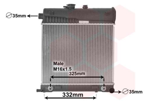 RADIATOR VOOR MERCEDES BENZ C-KL W202 1993-2000 2025002003, Auto-onderdelen, Airco en Verwarming, Nieuw, Ophalen of Verzenden