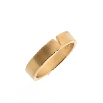 18 Krt. Gouden gematteerde ring | Niessing