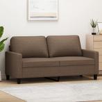 vidaXL Tweezitsbank 140 cm stof bruin, Huis en Inrichting, Verzenden, 150 tot 200 cm, Stof, Nieuw