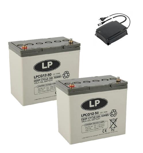 Landport (LP) 2x LPCG12-50 accus 12 volt 50 ah + c-Go, Auto-onderdelen, Accu's en Toebehoren, Nieuw, Ophalen of Verzenden
