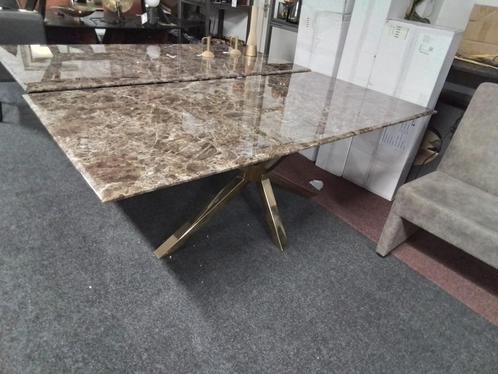 Marmeren eettafel Richmond Interiors, 200x100x76, Huis en Inrichting, Tafels | Eettafels, 100 tot 150 cm, 200 cm of meer, Rechthoekig