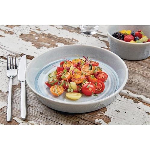 Olympia Cavolo platte ronde schaal ijsblauw 22cm (4 stuks), Huis en Inrichting, Keuken | Bestek, Verzenden