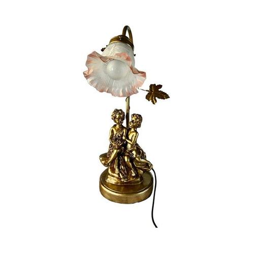 Lamp - Glas, Hars, IJzer - Vriendschap van kindertijd, Antiek en Kunst, Curiosa en Brocante