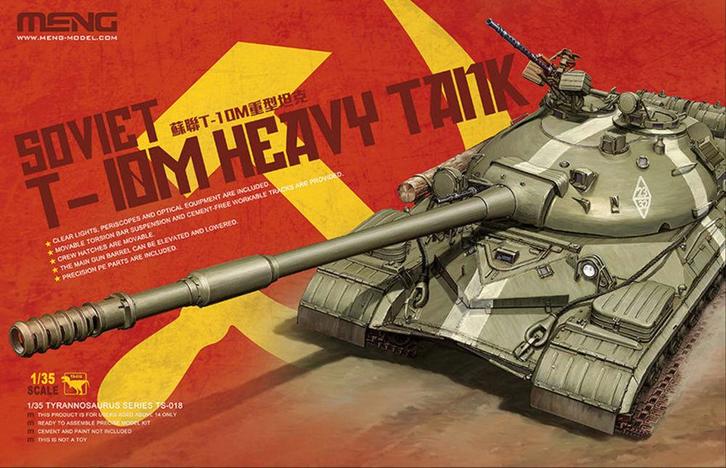 MENG-Model TS-018 Soviet T-10M Heavy Tank Bouwpakket Schaal, Hobby en Vrije tijd, Modelbouw | Auto's en Voertuigen, Overige typen