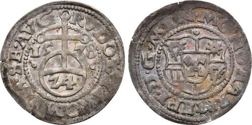 1/24 taler, daalder 1578 Minden Bistum: Hermann von Schau..., Postzegels en Munten, Munten | Europa | Niet-Euromunten, Verzenden
