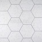 Vloertegel / wandtegel inspire hexagon terrazzo wit 20x24, Doe-het-zelf en Verbouw, Tegels, Nieuw, Keramiek, Ophalen of Verzenden