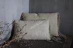 Aura Peeperkorn linnen kussen franje Senn 30 x 50 cm, Huis en Inrichting, Woonaccessoires | Kussens, Ophalen of Verzenden, Nieuw
