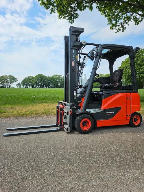Linde E20 Elektrische Heftruck BJ 2019 Triple Spreider Shift, Zakelijke goederen, Machines en Bouw | Heftrucks en Intern transport