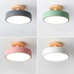 Aurora Plafondlamp – LED Scandinavische Lamp Metaal en Hout, Huis en Inrichting, Verzenden, Nieuw, Hout