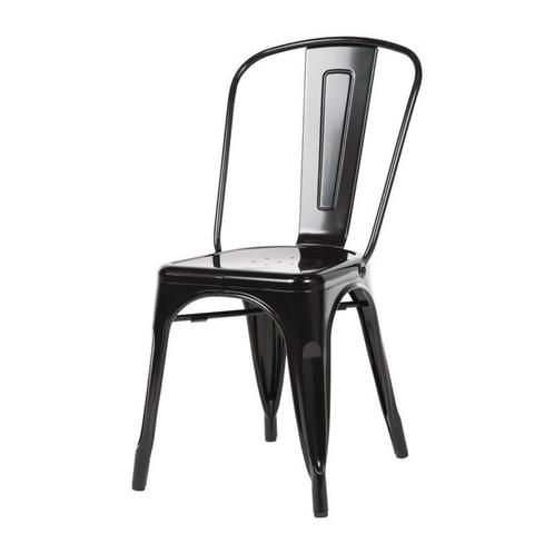 Terrasstoel Bolero Bistro | Staal | Zwart | 4 Stuks, Zakelijke goederen, Horeca | Keukenapparatuur, Nieuw in verpakking, Verzenden