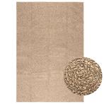 vidaXL Vloerkleed ZIZUR binnen en buiten 140x200 cm jute, Verzenden, Nieuw, Bruin