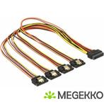Delock 60158 0.5m SATA 15-pin Multi kleuren SATA-kabel, Computers en Software, Overige Computers en Software, Verzenden, Nieuw