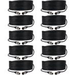 Devine 10 x MIC100 10m microfoon/DMX kabelset, Audio, Tv en Foto, Audiokabels en Televisiekabels, Verzenden, Nieuw