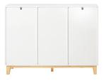 Wit Dressoir 120 cm – Met Lades, Deuren en Houten Details, Huis en Inrichting, Keuken | Keukenelementen, Verzenden, Nieuw