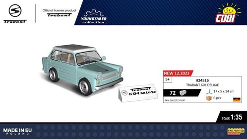 COBI 24516 Trabant 601 de luxe (Young Timers Bouwsets), Kinderen en Baby's, Speelgoed | Bouwstenen, Nieuw, Verzenden