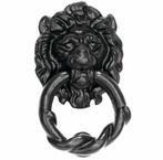 Deurklopper Lion ijzer zwart, Doe-het-zelf en Verbouw, Hang- en Sluitwerk, Nieuw, Ophalen of Verzenden