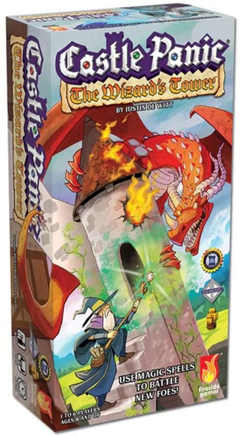 Castle Panic - The Wizards Tower (2nd Edition) | Fireside, Hobby en Vrije tijd, Gezelschapsspellen | Bordspellen, Nieuw, Verzenden