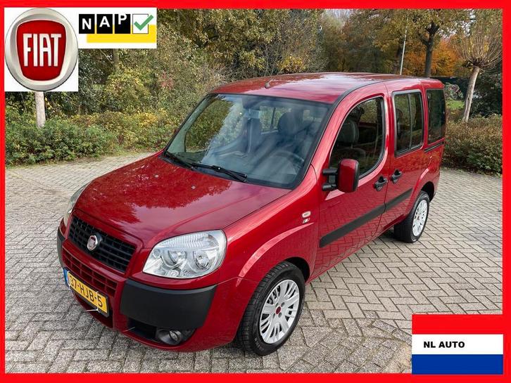 Fiat Doblo 1.4 57KW 08 Airco 7 pers 163dkm Zeer mooie Doblo!, Auto's, Fiat, Origineel Nederlands, Dealer onderhouden, Onderhoudsboekje